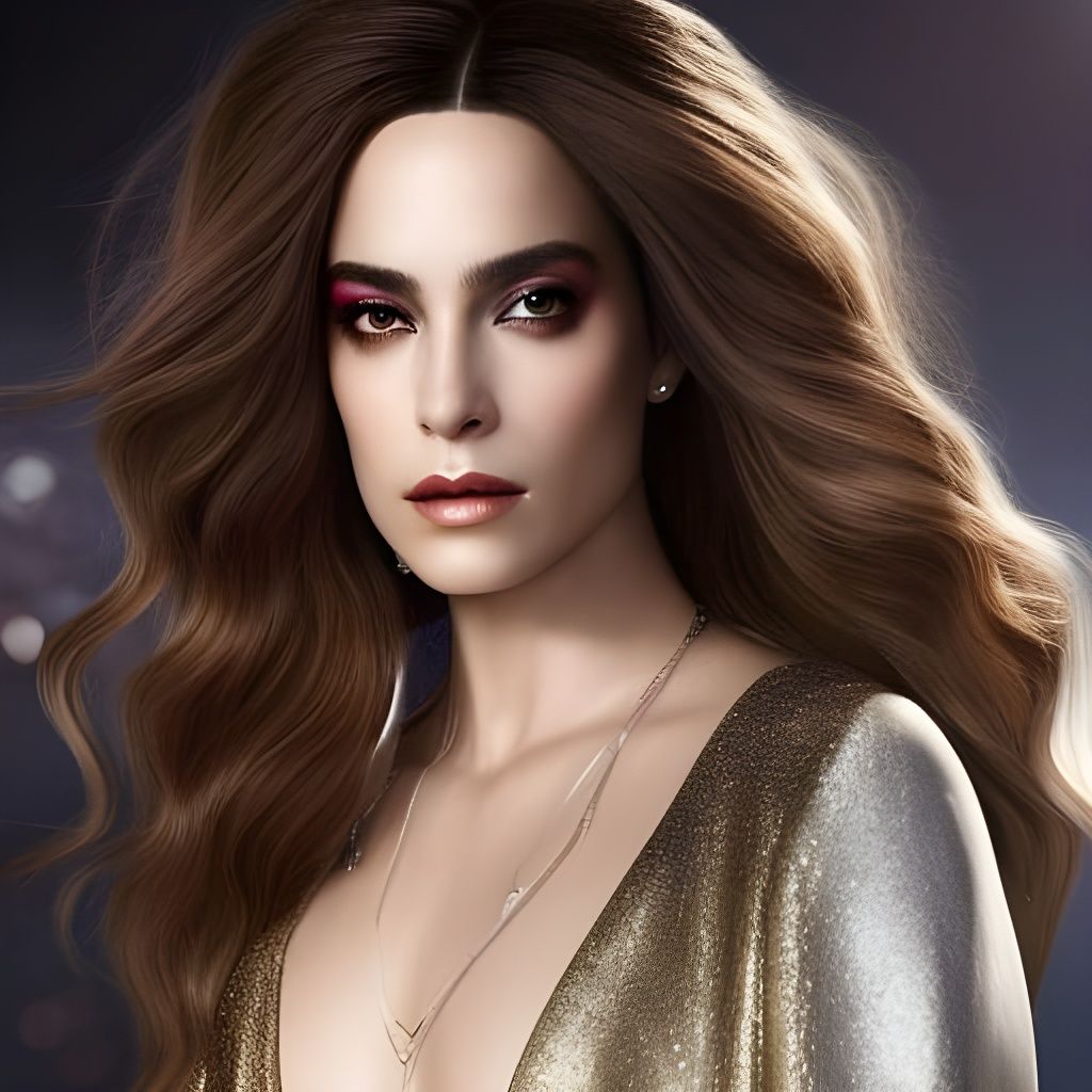 Iridescent Non-Binary Entity Portrait in Digital Art Style