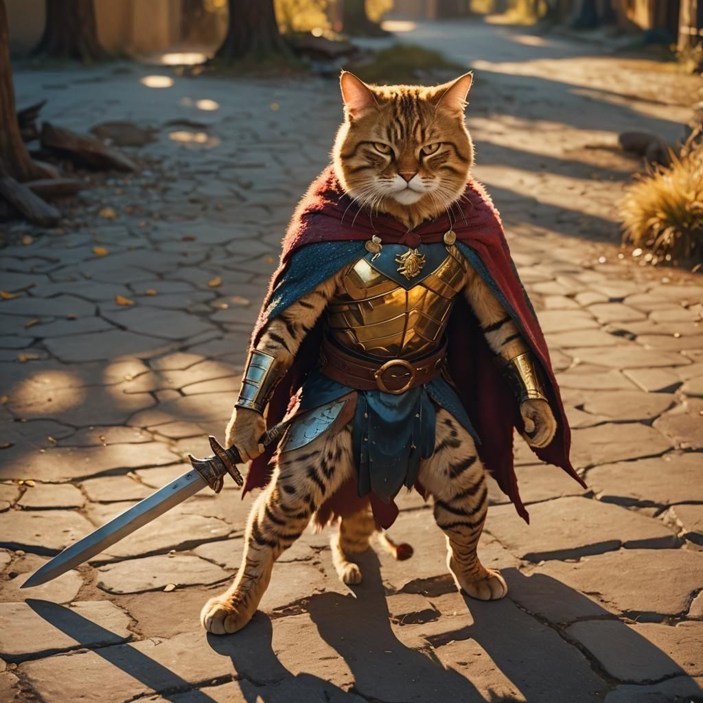 Cat Conan the Barbarian Reimagining