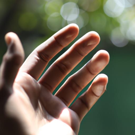 Detailed Hand Photograph with Bokeh