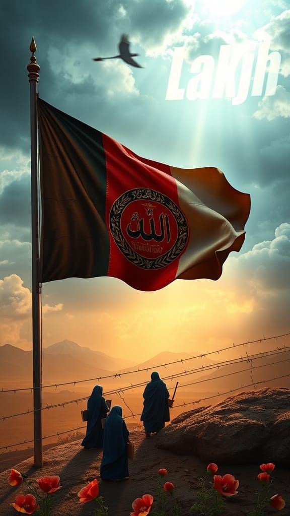 Afghanistan's Resilient Flag in 4K Ultra-Realism