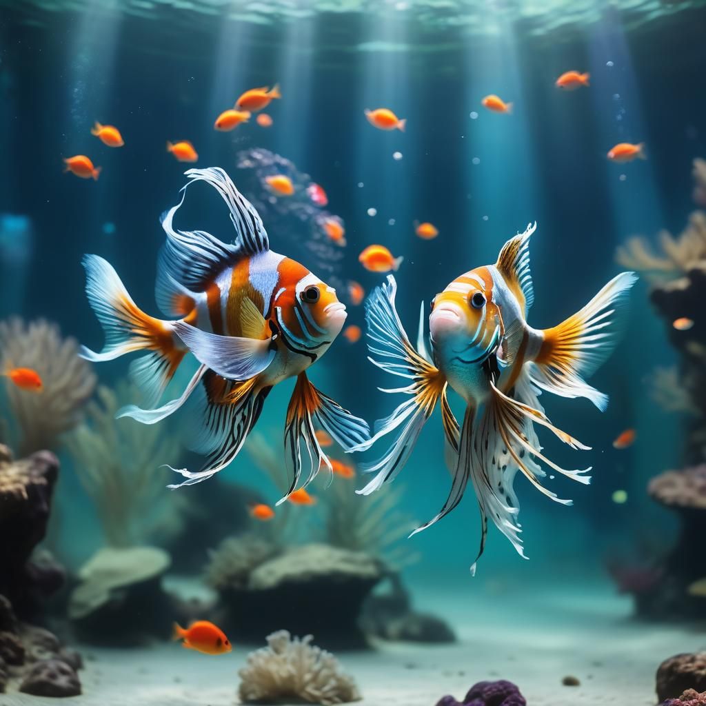 Exotic Tropical Fish Ballet: Underwater Theater