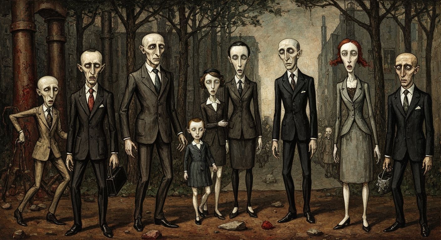 German Expressionist Dada Satire of Urban Decay