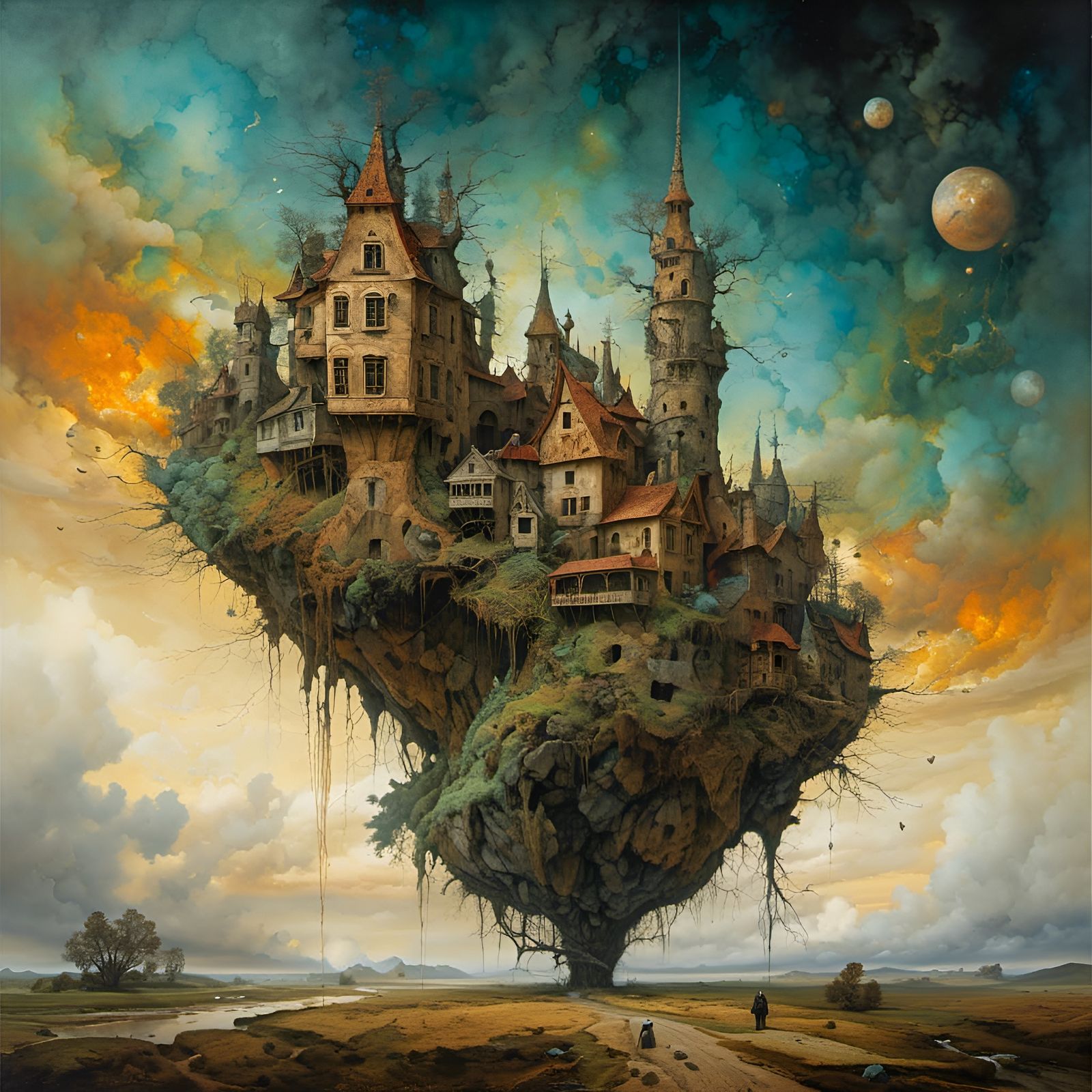 Hyperkraximalist Biomechanical Painting in Gric Style