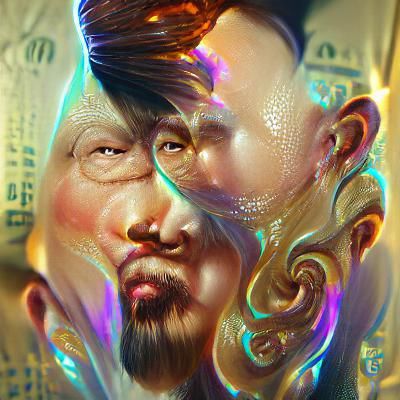 Detailed Portrait in Chinese Art Style