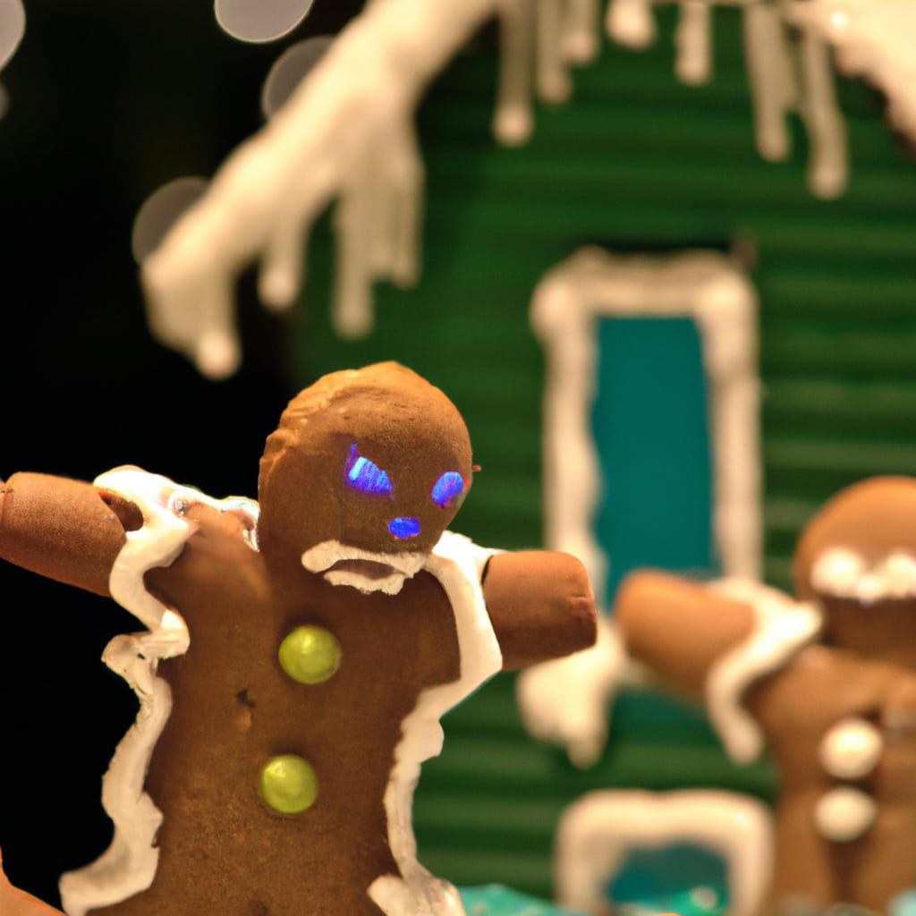 Menacing Gingerbread Men at Gingerbread House