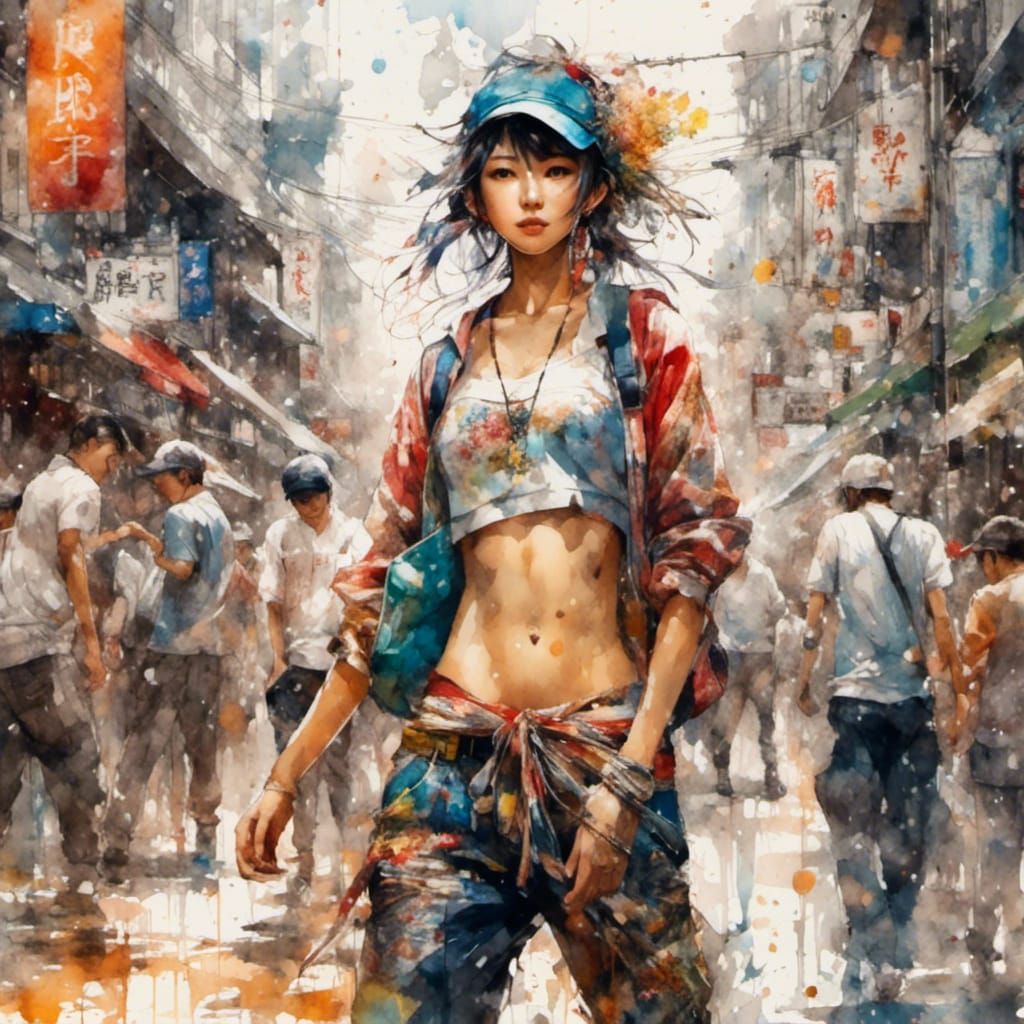 <lora:Noob WatercolorAnime:1.0> <lora:Illustration:1.0>Full ...