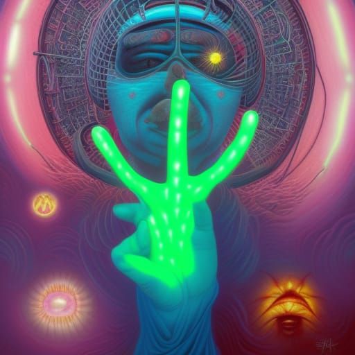 Bioluminescent Dust Return: Hyperrealistic Digital Art