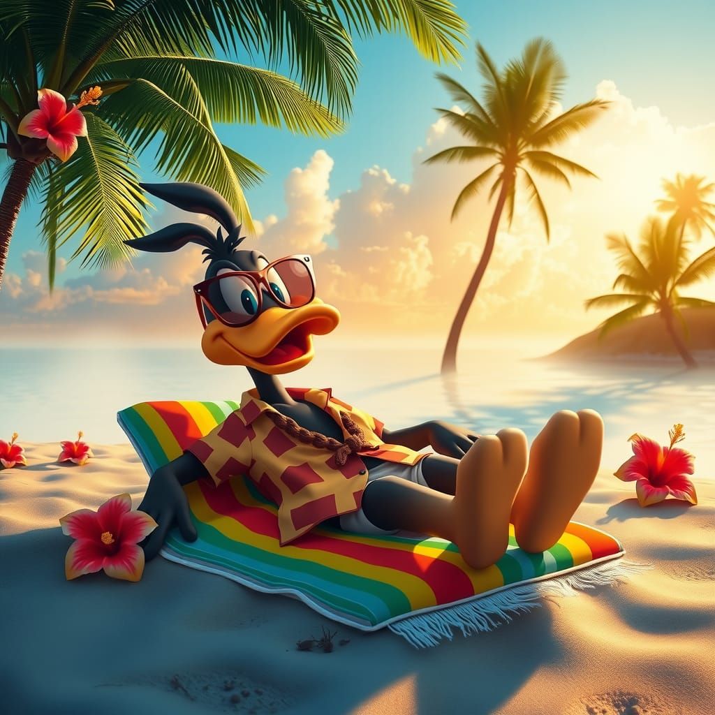 Daffy Duck's Hawaiian Beach Vacation