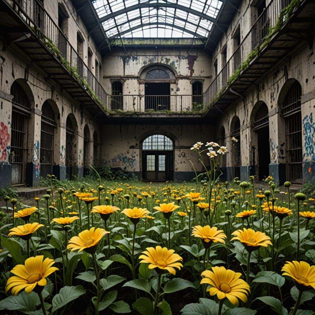 Carnivorous Flowers Overrun Haunted Prison