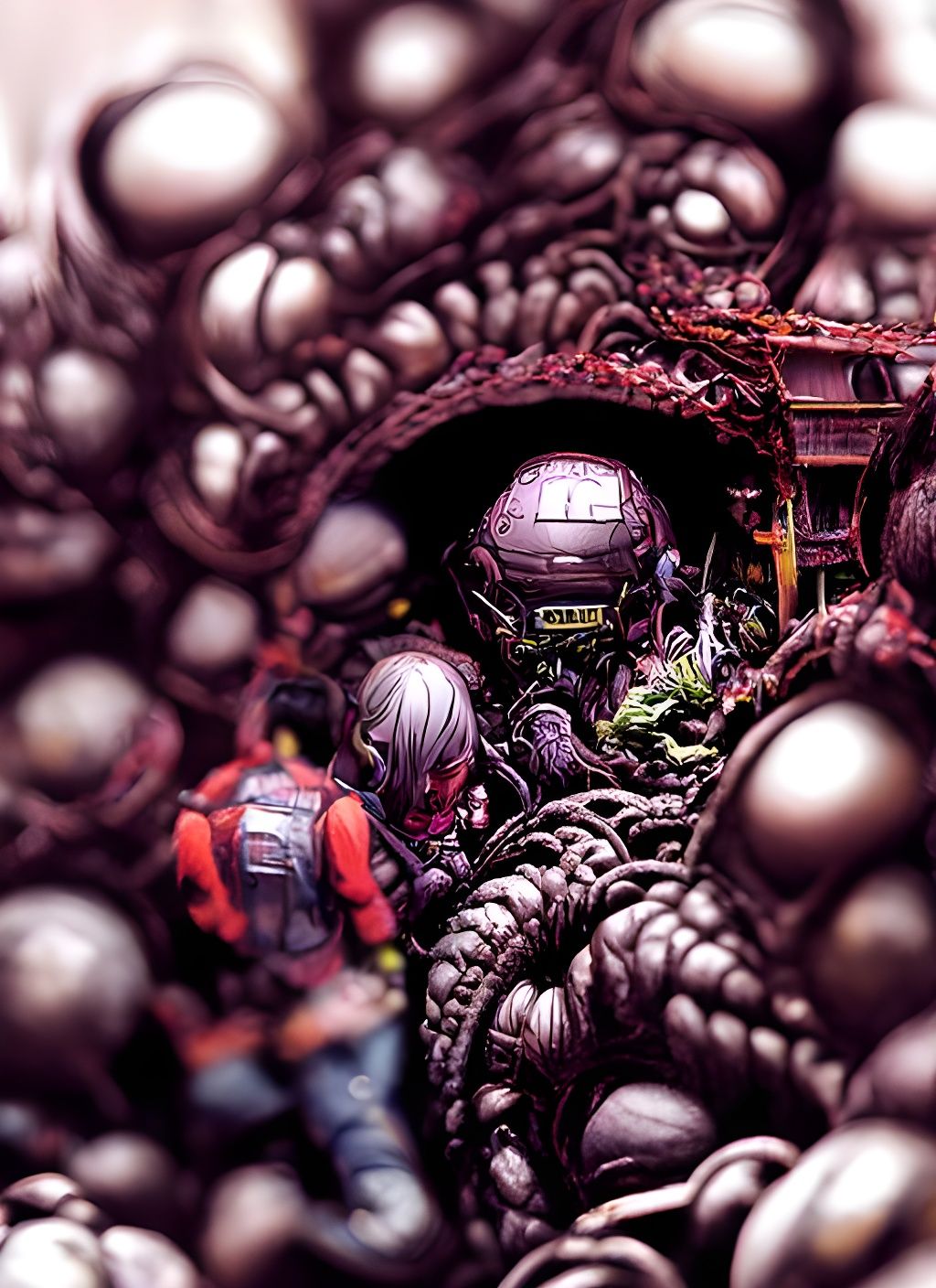 Eldritch Manga Fantasy Scene by Kevin Eastman