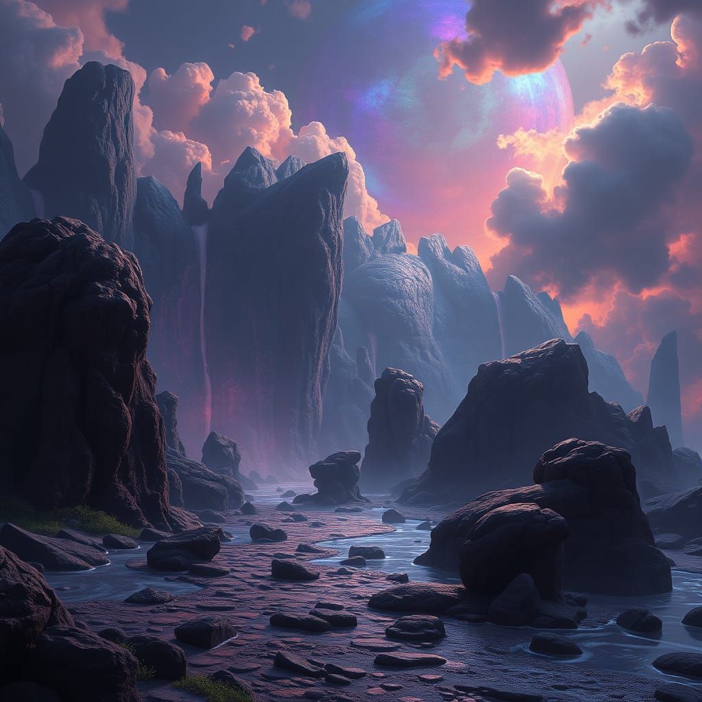 Fantastical Serenity in Detailed Matte Painting