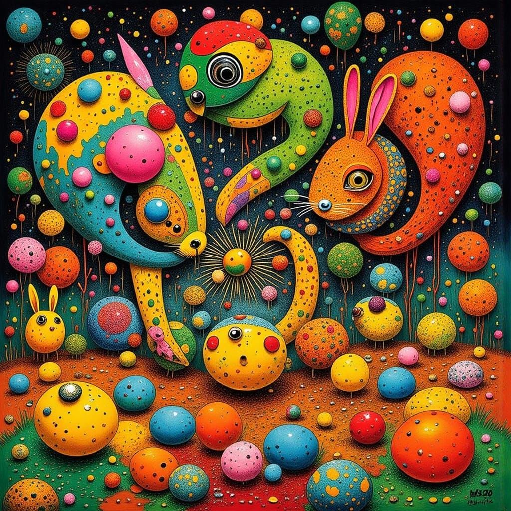 Vibrant Pop Art Women in Whimsical Storm