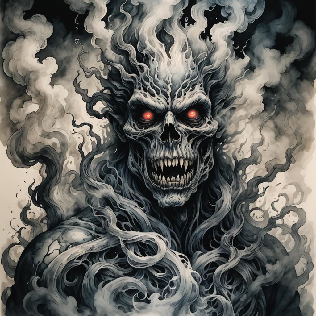 Things Made of Smoke: Smoke Monster (Dreamshaper XL Lightning)