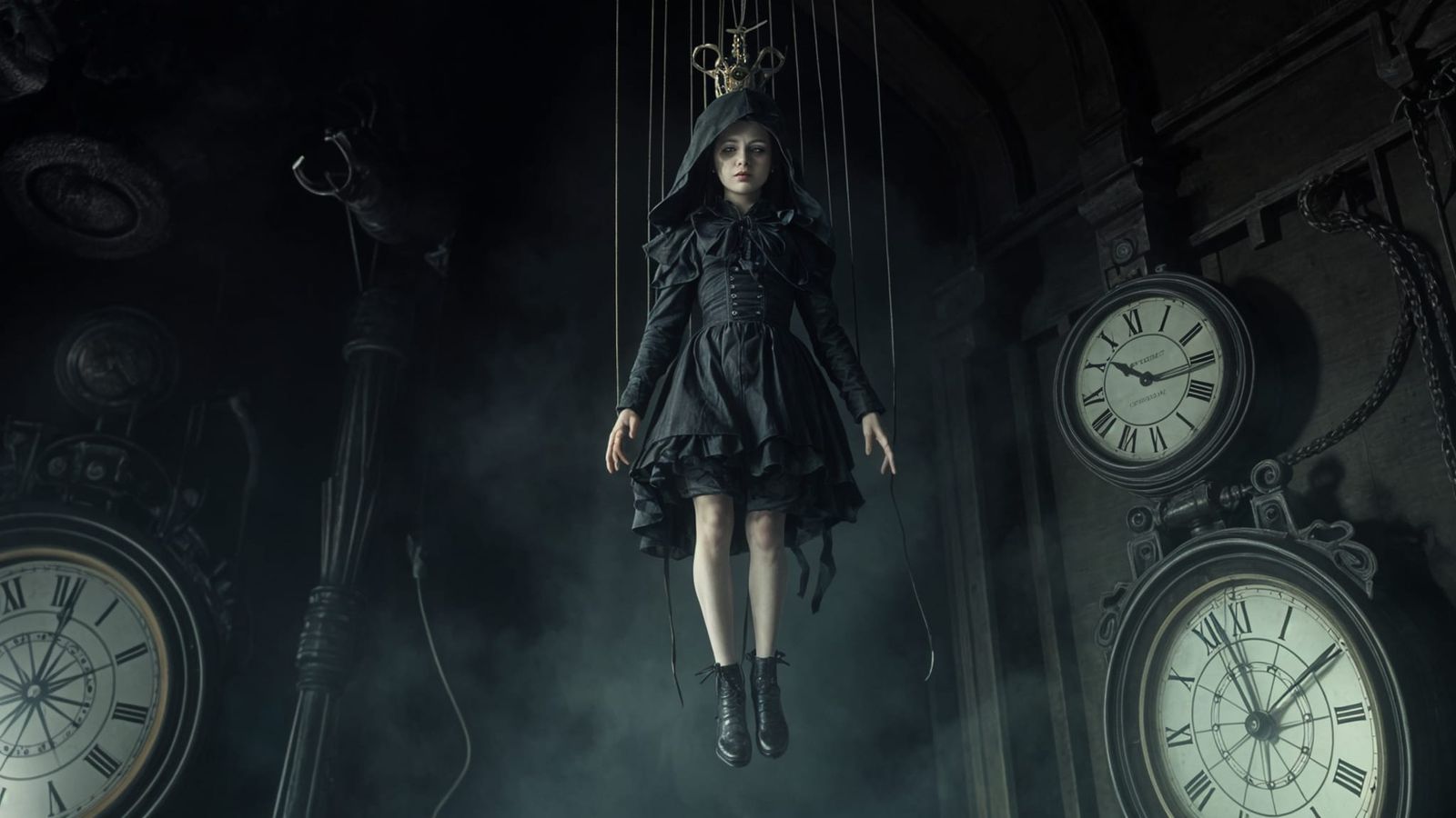 Sinister Puppeteer Pulling Strings: AI Interpretation