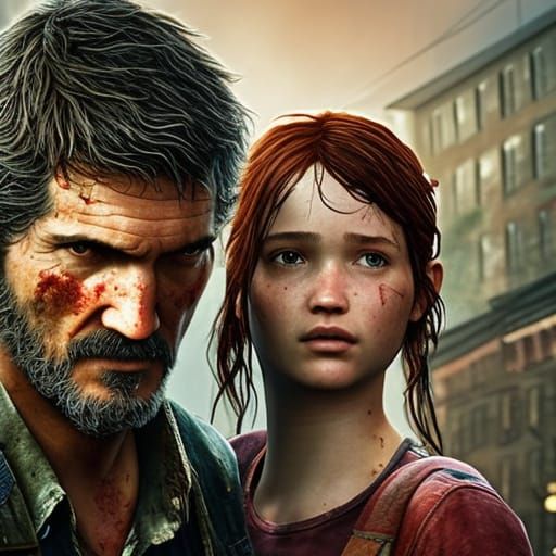Joel and Ellie: A Post-Apocalyptic Family Portrait