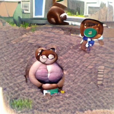 Thin Tom Nook with Fat Isabel