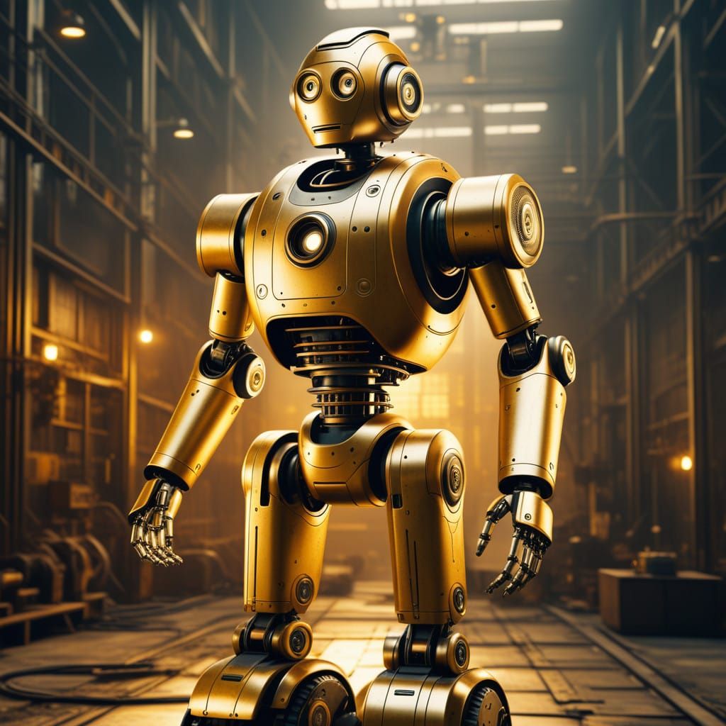 Retro futuristic robot...