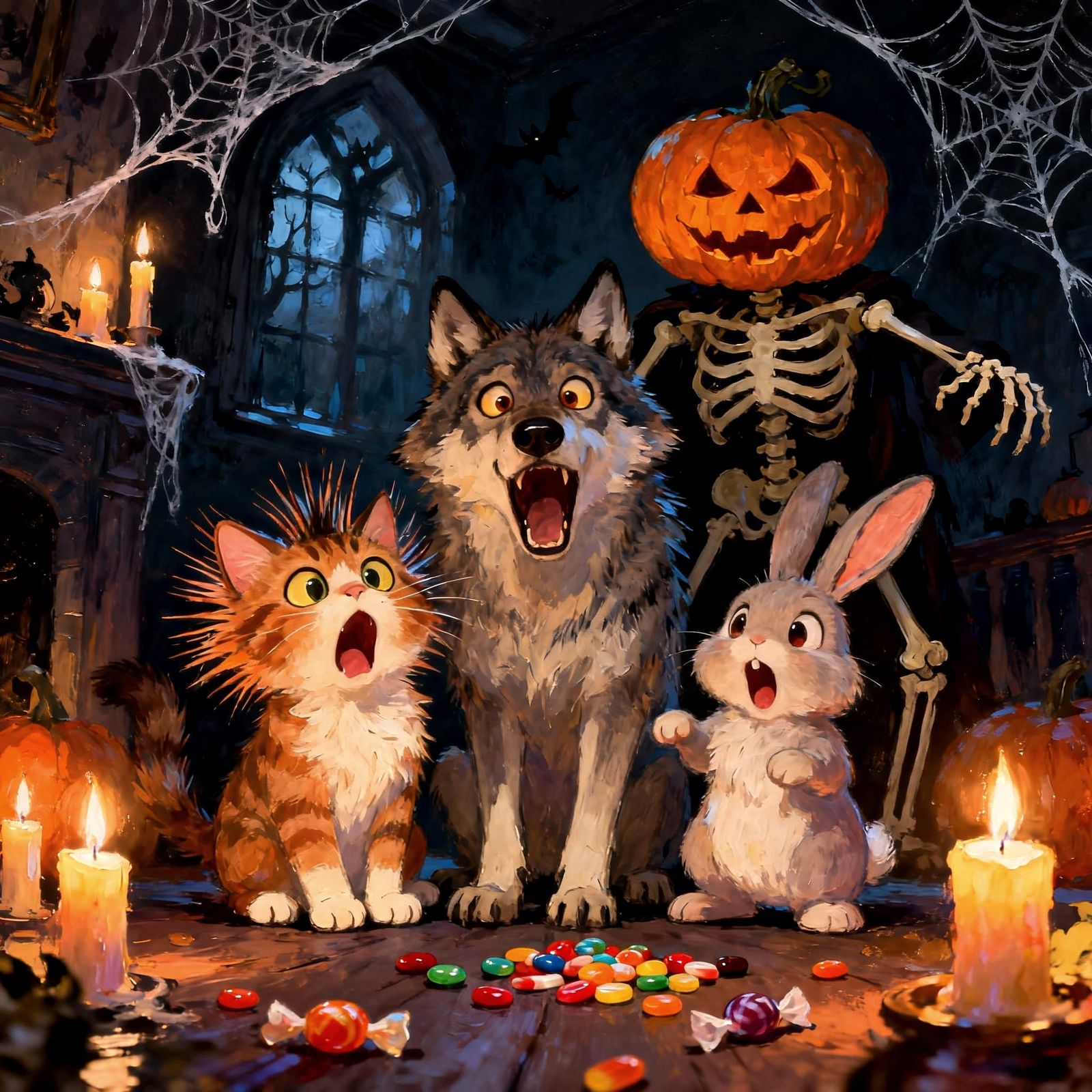 "Hey there! Save some candy for me!"