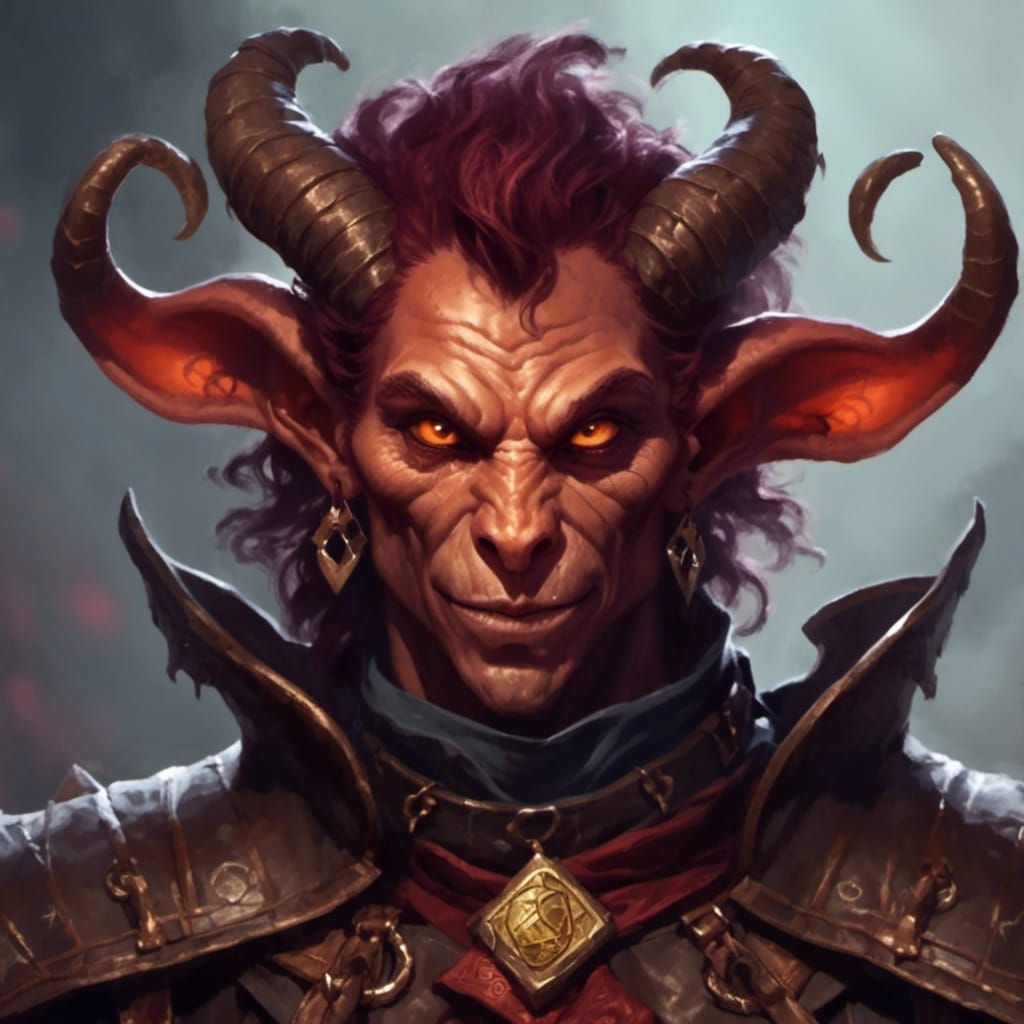 Tiefling Portrait from Dungeons and Dragons