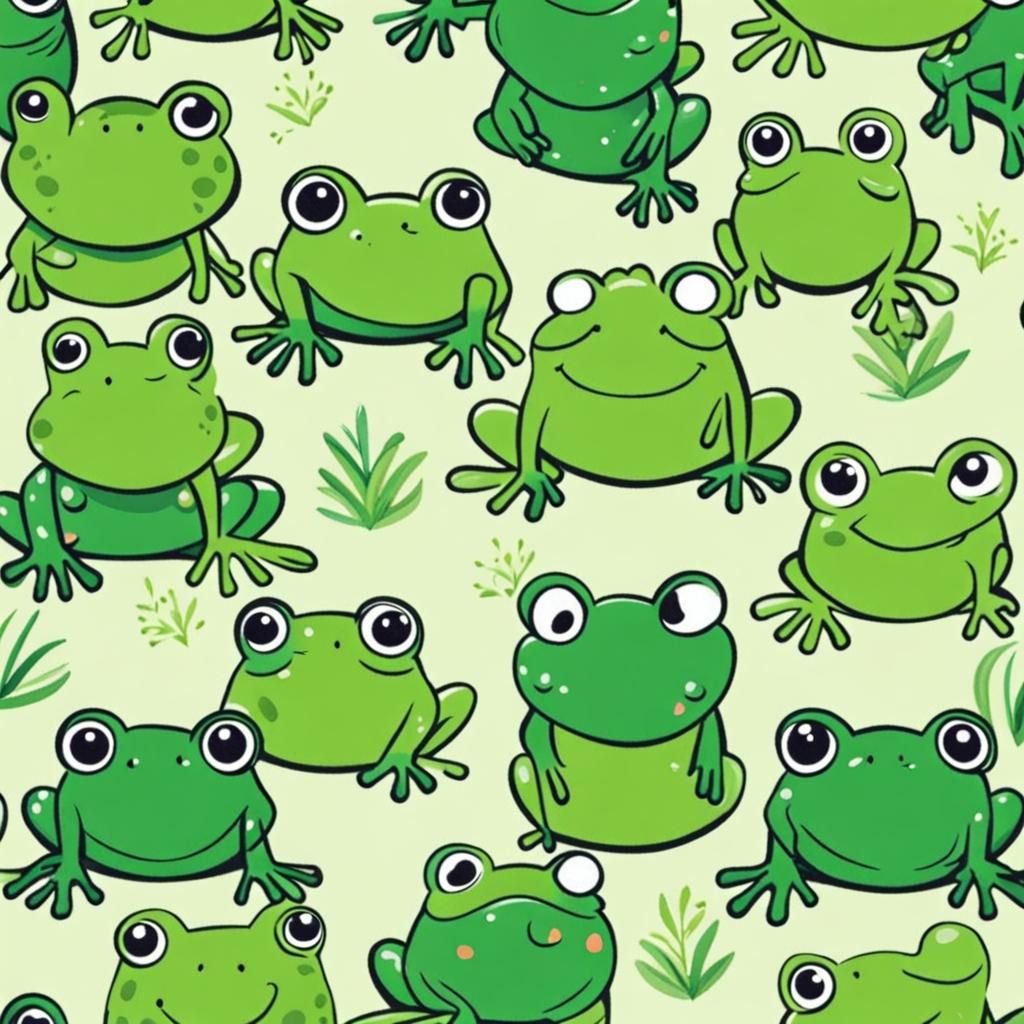 Cute Frog Generated by AI
