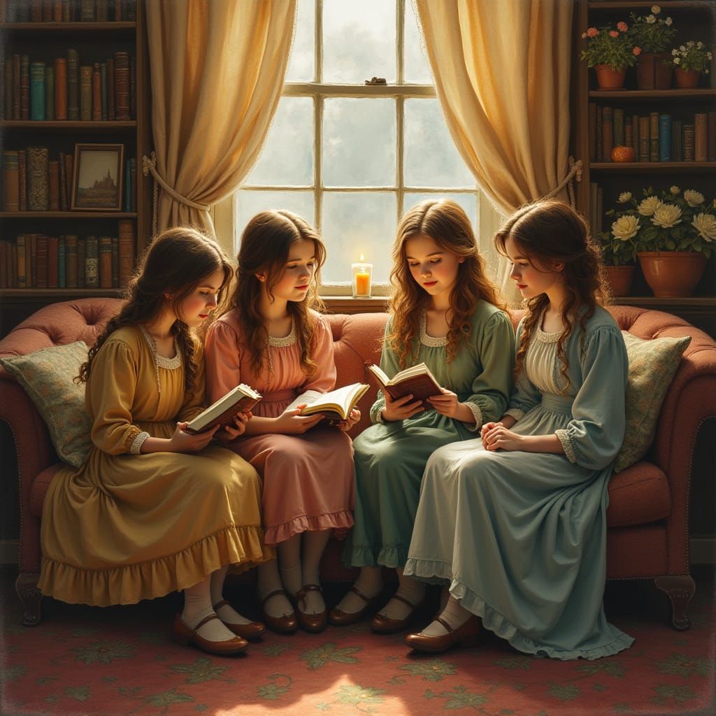 Four Sisters Gather in Whimsical Storybook Home