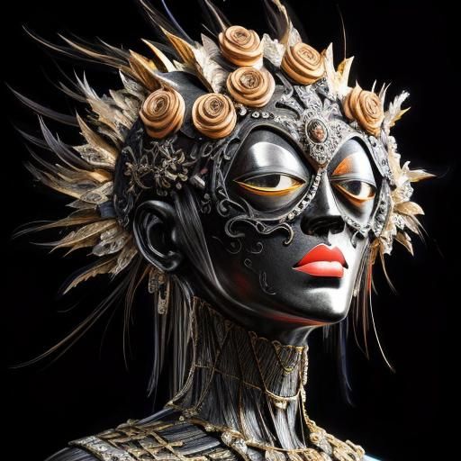 Monochrome Black Abstract