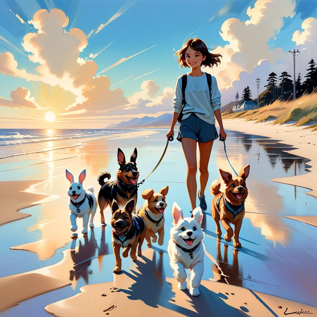 professional dog walker