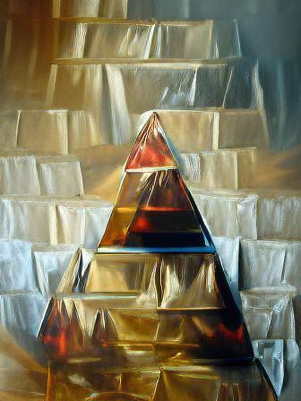 Simple AI Image of a Pyramid