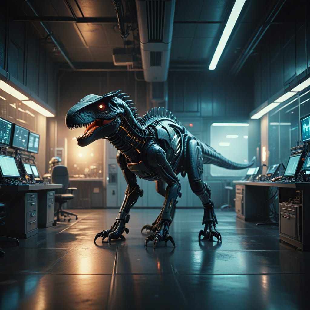 Epic Cinematic Lab Scene Shot on 35mm Film