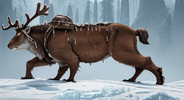 Vibrant Nature Scene in Cartoon Style