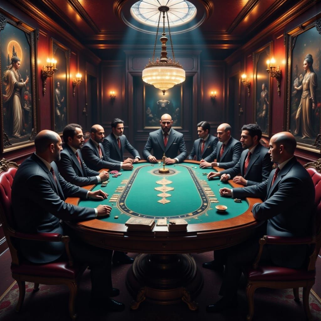 Secret Gambling Den with Tough Men