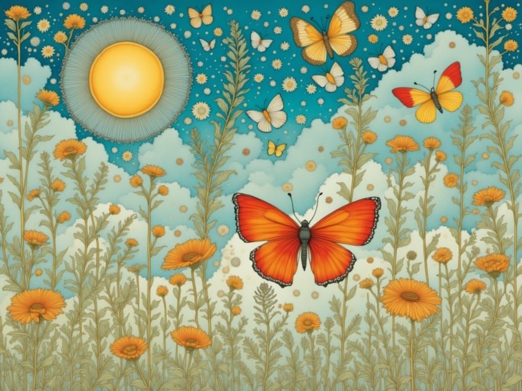 Vibrant Dreamscapes in Pastel Color Palette