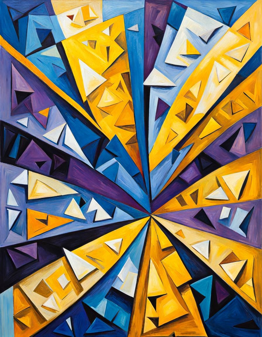 Plein air Cubist Daisy on a summer's day