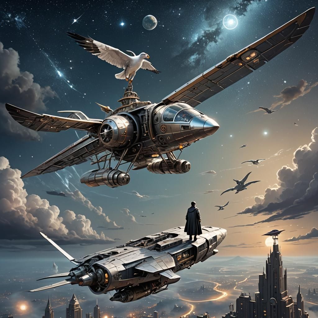 Captain Robur and The Albatross Flying Machine