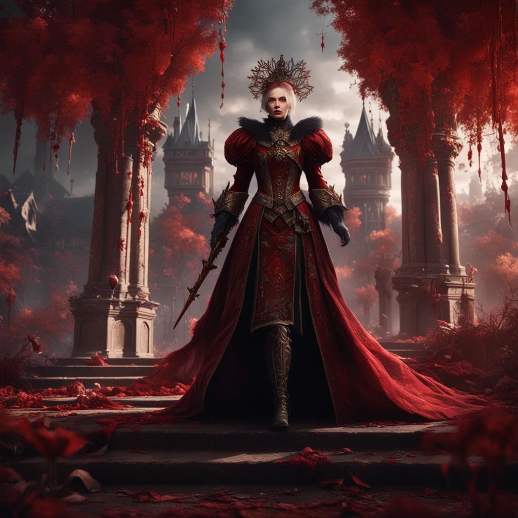 Detailed Matte Painting of the Blood Countess