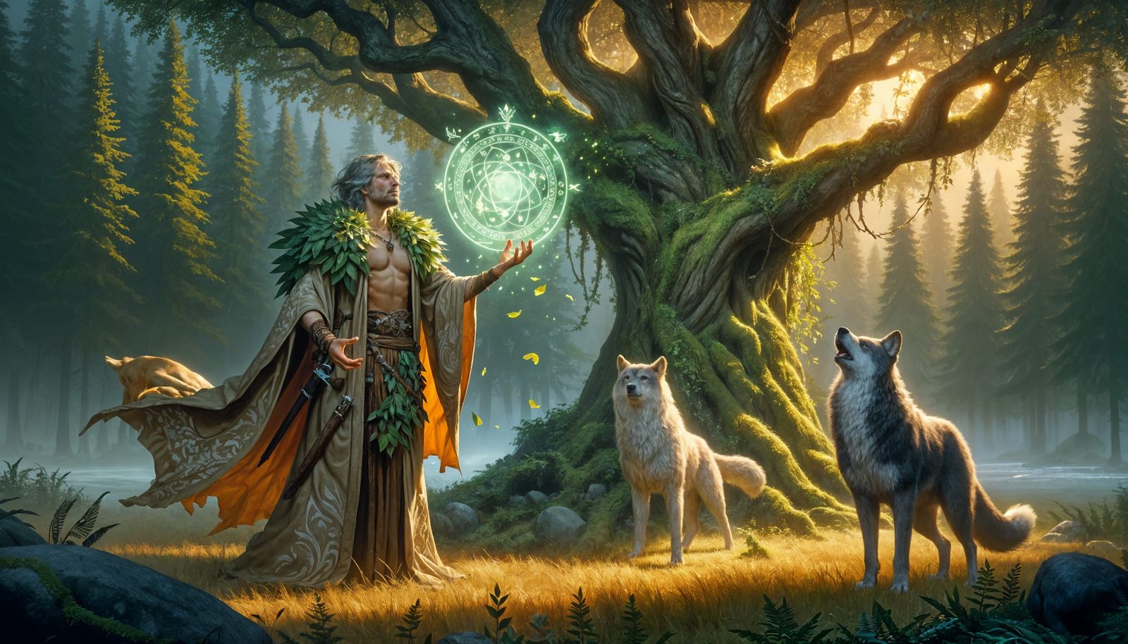 Druid's Awaken Spell Bestows Sentience in Forest Glade