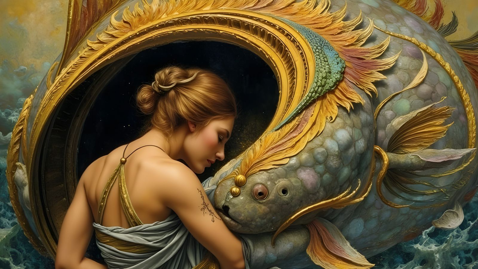 Ancient Greek Goddess Rises from Art Nouveau Submarine in Vi...