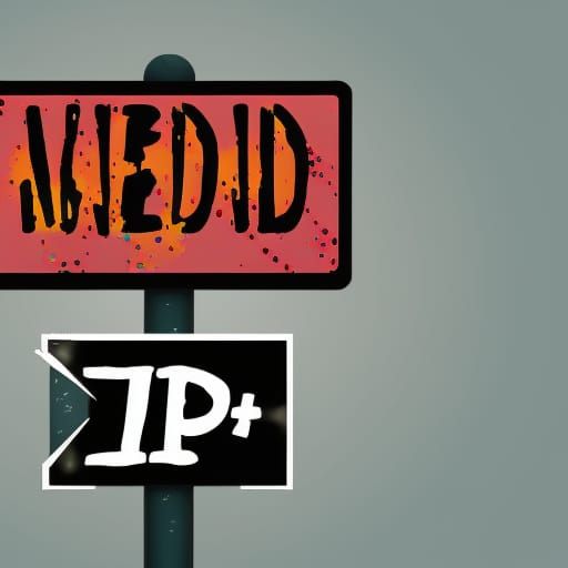 Hyperrealistic Sign Asks for Followers