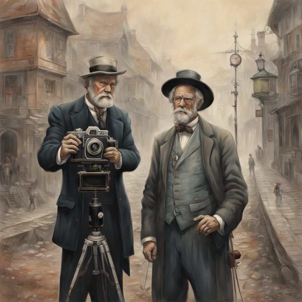 An old fashioned photographer