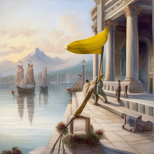 Banana Flag Graphic Design