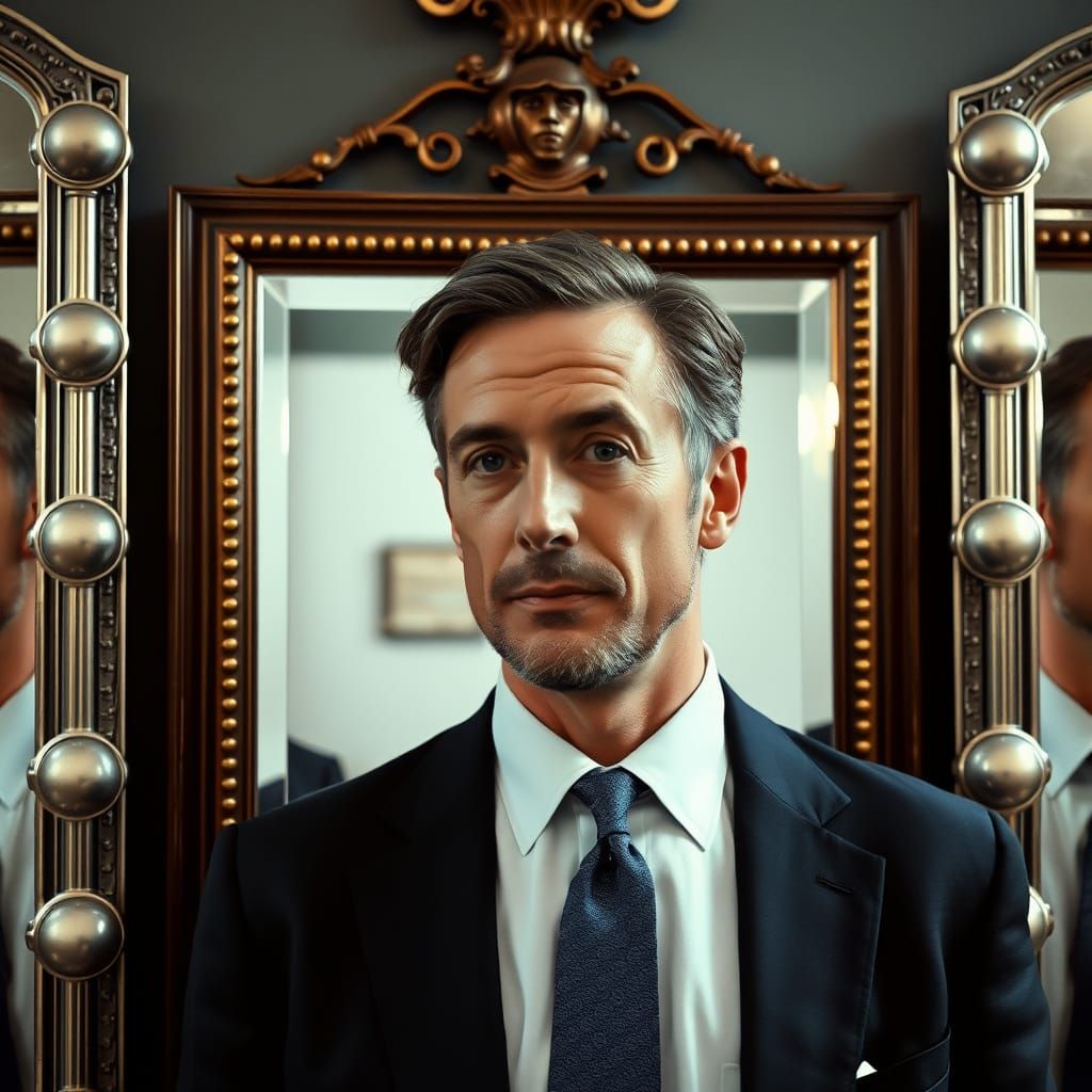 Captain America in Elegant Surroundings