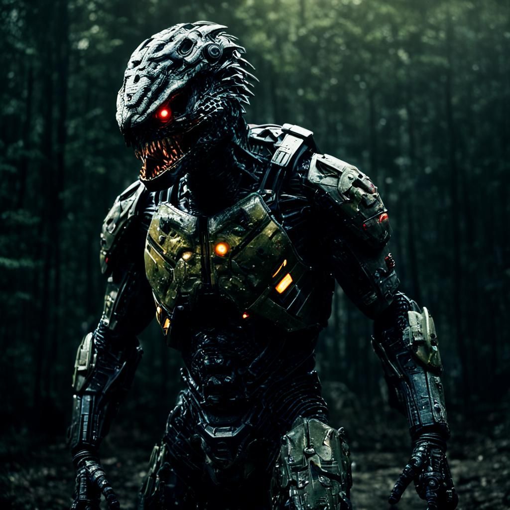 Dramatic Atom in Cinematic Film Still