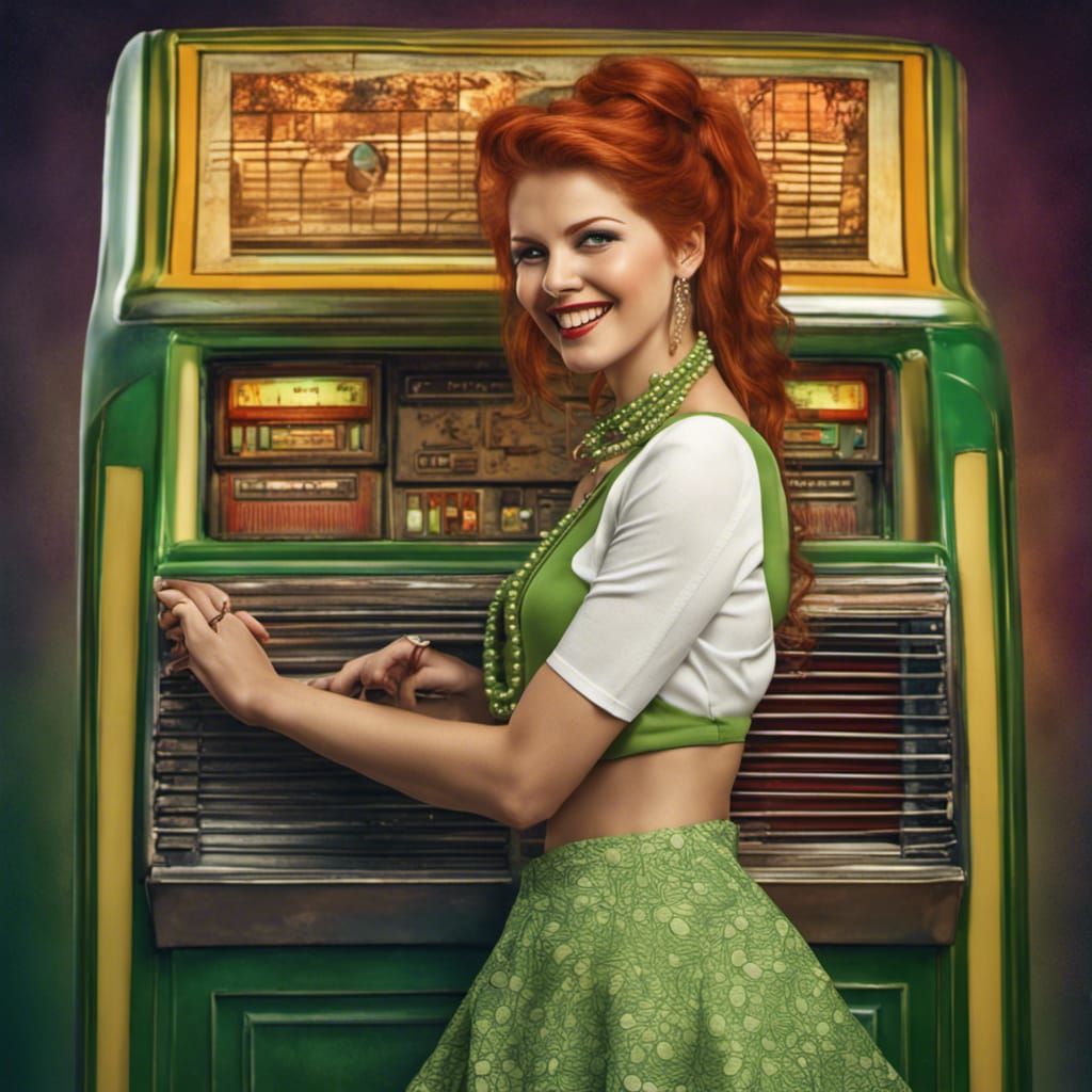 Jukebox girl, sixties look…