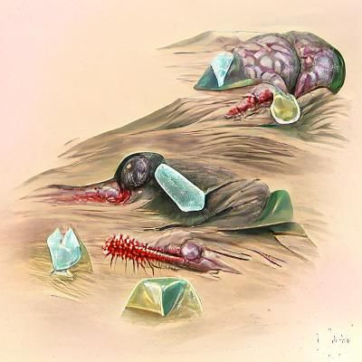 Medical Illustration of Crystal Plague