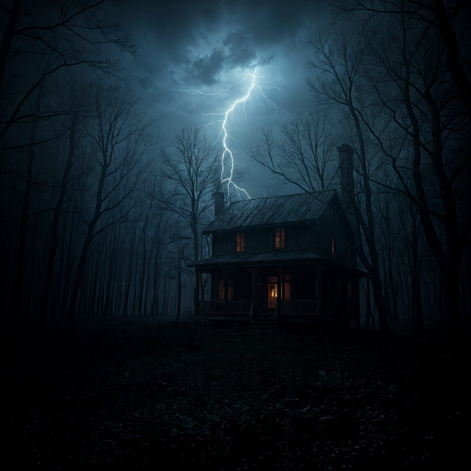 Uncanny Valley Cottage in Dead Forest Horror