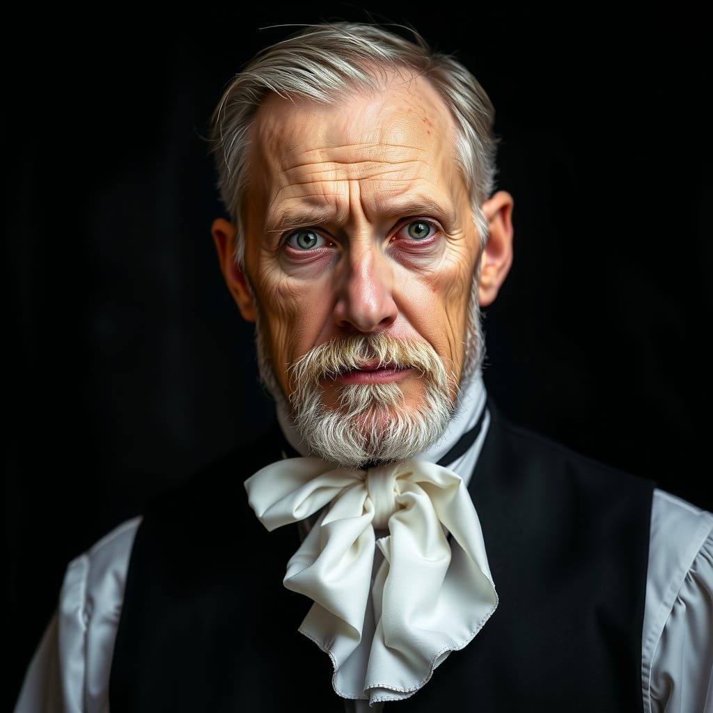 Regal Butler in Dark Medieval Elegance