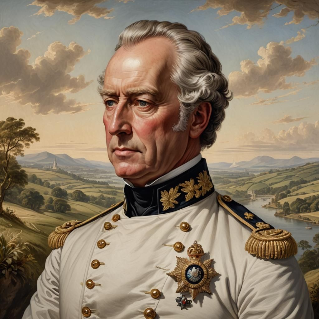 Regency Era Portrait of Rear-Admiral Fellowes