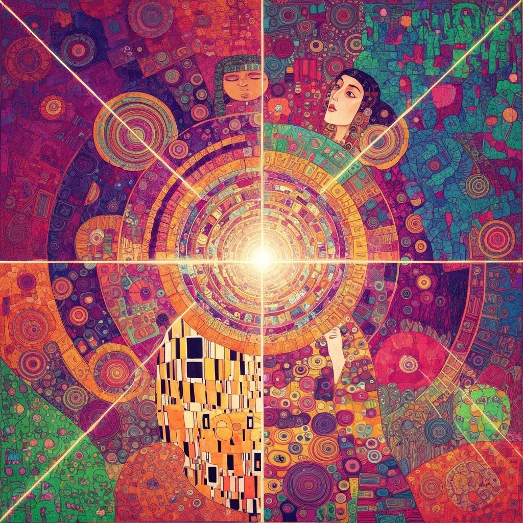 Communities United Through Music in Mixed Media Style