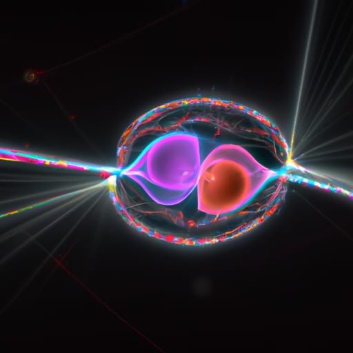 Entangled Photons in Quantum Space Visualization