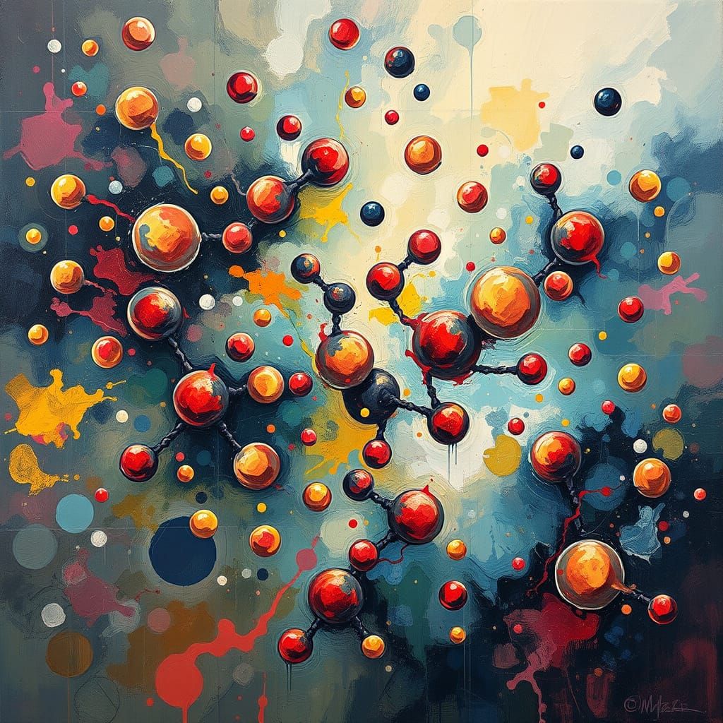 London Dispersion Forces as Expressionist Oil Painting